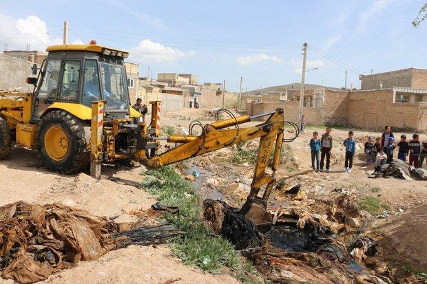 ایجاد 8 کانال برای خروجی آب از شهر آق قلا