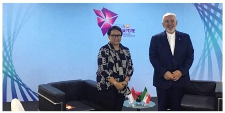 گفت و گوی وزرای خارجه ایران و اندونزی در سنگاپور