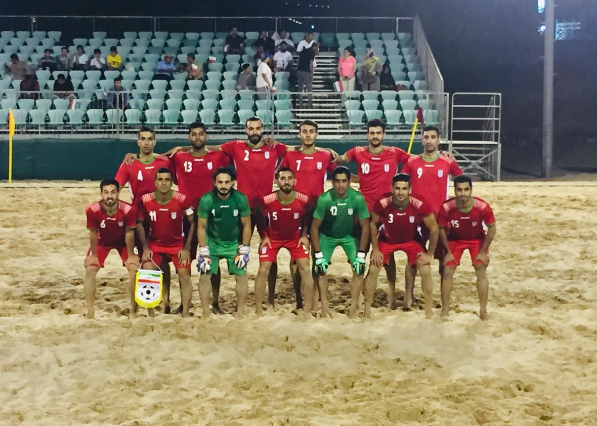 پیروزی تیم ملی فوتبال ساحلی ایران در دیدار تدارکاتی