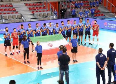 برنامه کامل دیدارهای ایران در هفته سوم لیگ ملت های والیبال