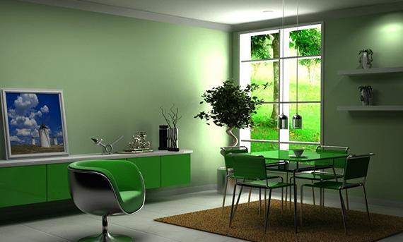 استفاده از رنگ سبز در طراحی دکوراسیون خانه
