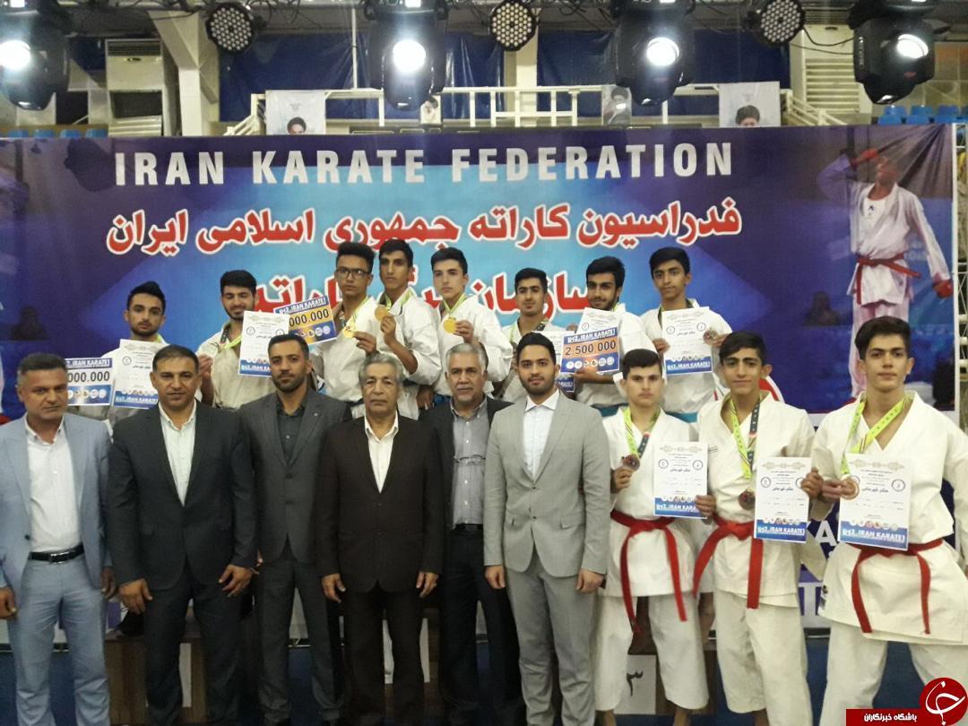درخشش کرمانی ها در مرحله سوم مسابقات لیگ کاراته وان ایران