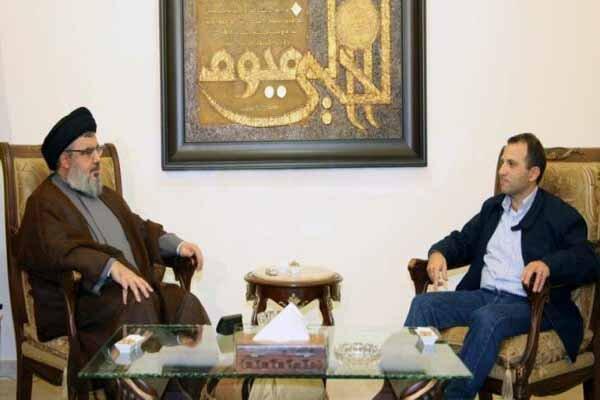 رایزنی رئیس جریان ملی آزاد لبنان با سید حسن نصرالله