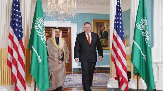 دیدار پامپئو و وزیر خارجه عربستان و توافق نظر درباره یمن ملاقات پامپئو و وزیر خارجه عربستان و توافق نظر درباره یمن