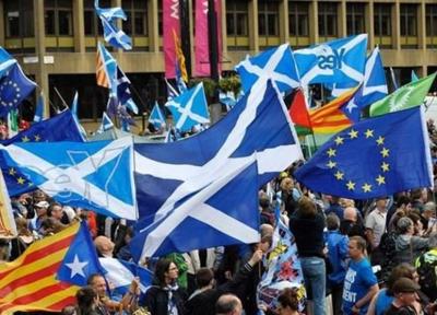راهپیمایی حامیان استقلال اسکاتلند از بریتانیا در گلاسگو