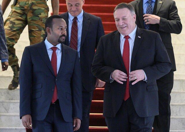 پامپئو با نخست وزیر اتیوپی دیدار کرد پامپئو با نخست وزیر اتیوپی ملاقات کرد