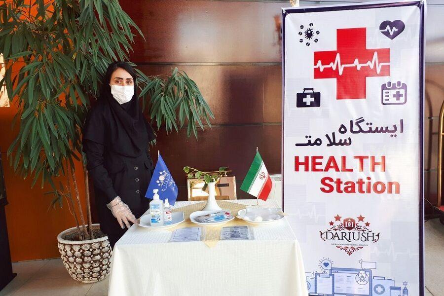 خبرنگاران راه اندازی ایستگاه سلامت در مراکز اقامتی خراسان شمالی