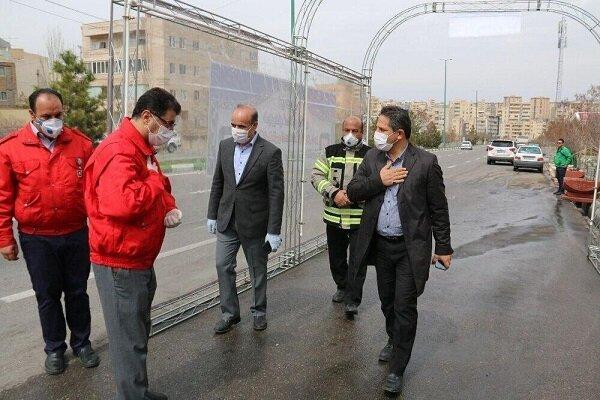 تونل ضدعفونی خودرو در تبریز رونمایی شد