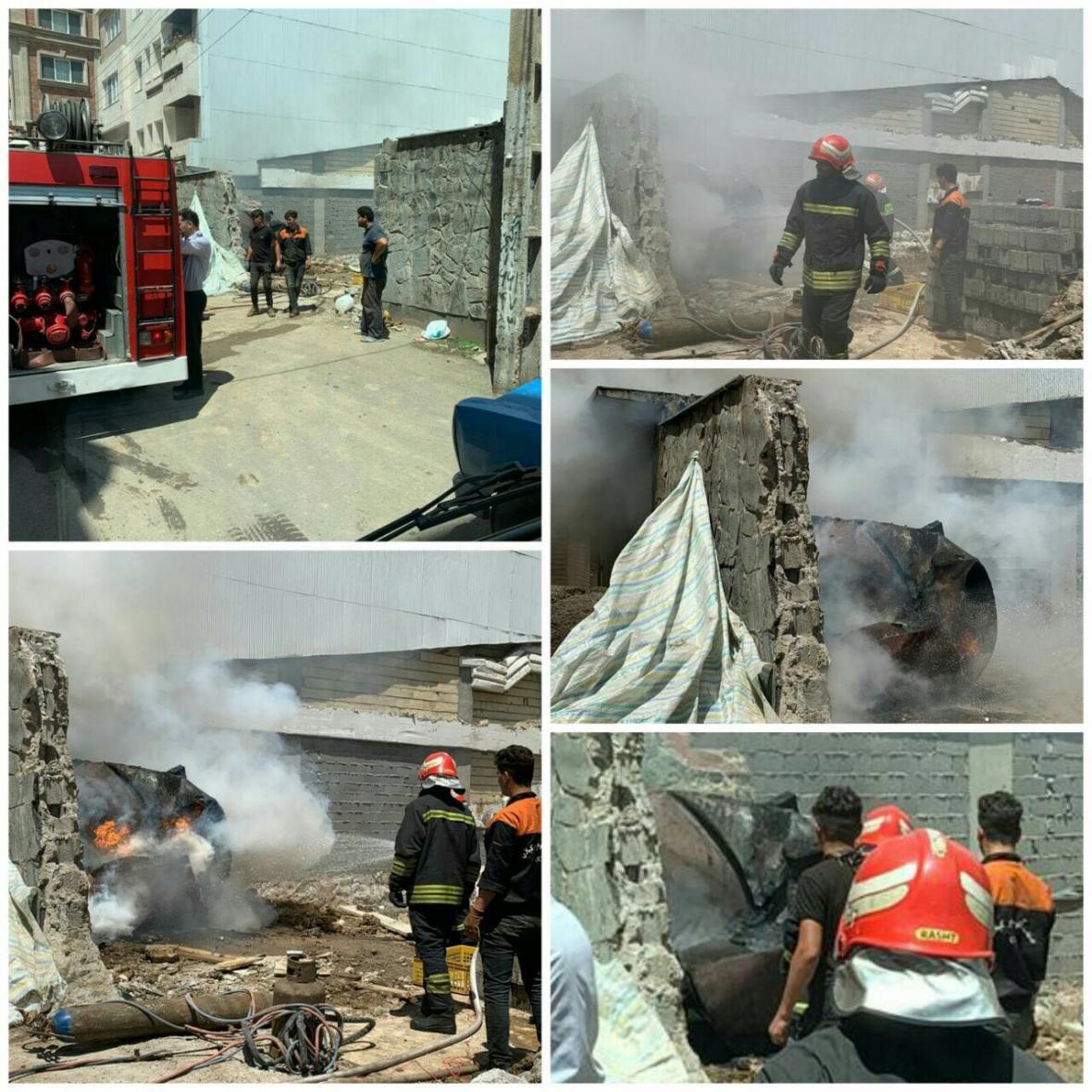 برشکاری تانکر گازوئیل حادثه ساز شد