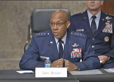 نخستین بار در تاریخ ، ژنرال سیاهپوست رئیس ستاد نیروی هوایی آمریکا شد