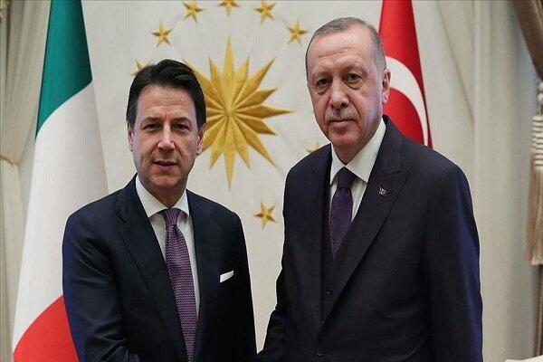 اردوغان و کونته درباره تحولات مدیترانه شرقی تبادل نظر کردند