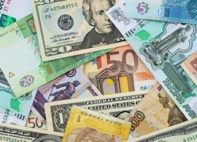 نرخ رسمی انواع ارز ، قیمت یورو و پوند کاهش یافت