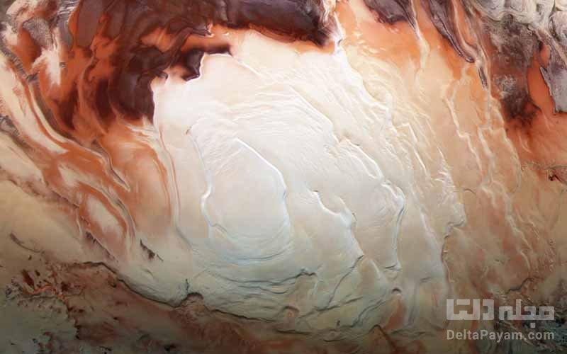 دریاچه های آب مایع در قطب جنوب مریخ