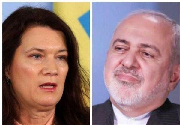 گفت وگوی تلفنی ظریف با وزیر خارجه سوئد