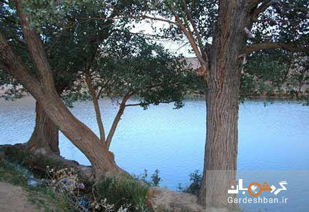دریاچه و چشمه زیبای غربال بیز در یزد ، عکس