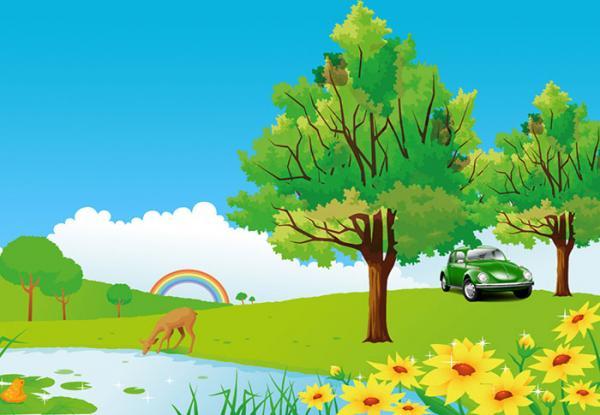 نقاشی طبیعت بچگانه؛ 50 نقاشی ساده و جذاب برای بچه ها