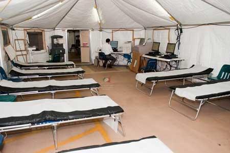 راه اندازی بیمارستان صحرایی مسیح دانشوری برای بیماران کرونایی