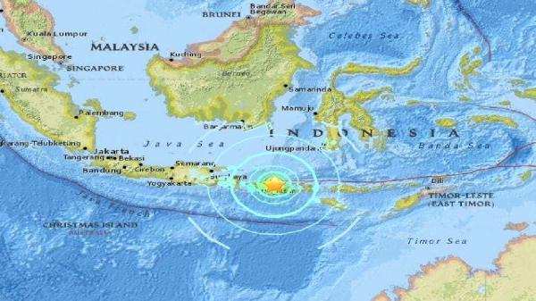 وقوع زلزله نسبتا شدید در اندونزی